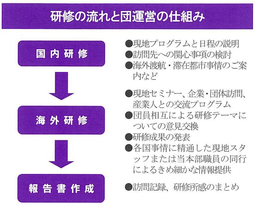 研修の流れと談運営の仕組み